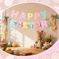 thumbnail image 4 of Spring Felt Happy Easter Banner 3D Pastel Garland Decorations for Mantle Fireplace, 4 of 4