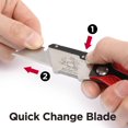 thumbnail image 3 of Swiss Tech Aluminum Folding Utility Knife, Quick Release Mechanism,SK5 Steel Blade, 3 of 6