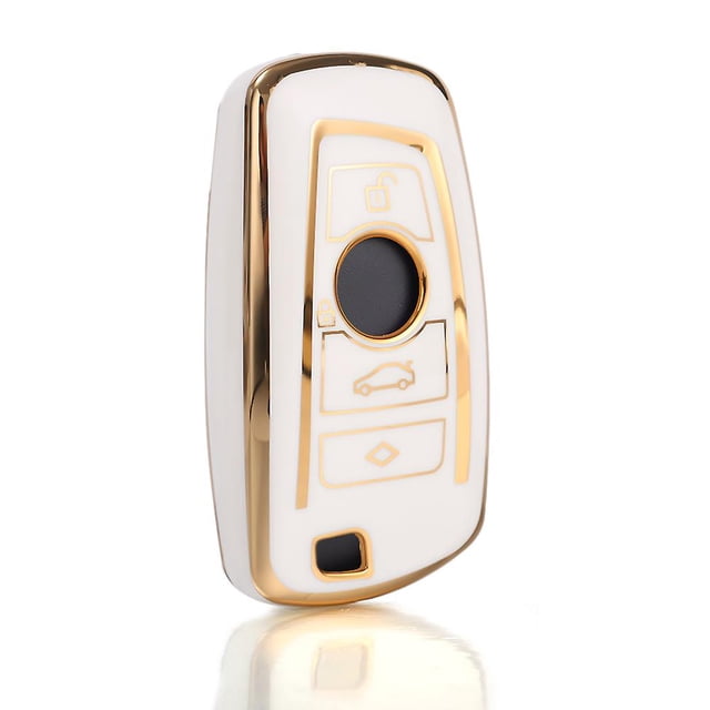 Tpu Car Key Case For Bmw A B Series Fashion Glossy Trim Key Button Decor High Quality Key Protective Cases Accessories
