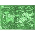 thumbnail image 1 of Ahgly Company Indoor Rectangle Animal Emerald Green Traditional Area Rugs, 8' x 10', 1 of 4
