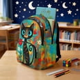 thumbnail image 3 of Garronmavis Vintage Art Heart Cat 4PCS School Backpack Set, 17 Inch Colorful Graffiti Print Girls Daypack with Insulated Lunch Bag, Pencil Pouch and Water Bottle Holder, 3 of 3