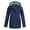 Navy, variant on YUTK Rain Coats for Women,Women Solid Rain Jacket Outdoor Hooded Raincoat Windproof Top(Black,Xxl)