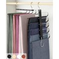 thumbnail image 1 of Perchas para pantalones MORALVE, paquete de 4, madera de haya, giro 360°, 1 of 7
