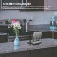 thumbnail image 5 of Amosfun Black Metal Cup Drying Rack Kitchen Organizer Stand for Mugs, 5 of 7