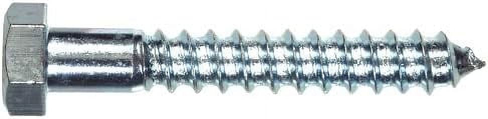 The Hillman Group 230146 Hex Lag Screw, 1/2-Inch X 7-Inch, Zinc, 25-Pack