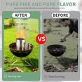 thumbnail image 4 of Linqz Charcoal Chimney Starter Compatible with Weber, Compact Chimney Starter for Grill, Rapid Fire Charcoal Lighter, with Heatproof Wooden Handle, BBQ Grill Tools for Outdoor Grilling and Camping, 4 of 7