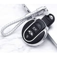 thumbnail image 4 of 1pcs Étui de Luxe 4 Boutons en Tpu Souple pour Télécommande Intelligente pour Bmw Mini Cooper, avec Porte-Clés Rouge, 4 of 5
