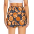 thumbnail image 4 of Xecao's Various Oranges for a double-layer running short for women, perfect for gym, tennis, and more, featuring a convenient pocket., 4 of 9