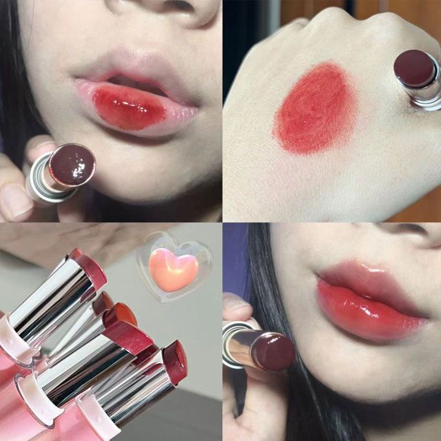 USLIKE Lápiz Labial Hidratante De Larga Duración De Vidrio Brillo De Labios