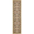 thumbnail image 3 of Unique Loom Cape Cod Espahan Rug Cream/Black 2' 7" x 10' Runner Floral Traditional Perfect For Bathroom Hallway Mud Room Laundry Room, 3 of 5