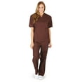 thumbnail image 2 of ACTIVE UNIFORMSWomen's Scrub Sets, Scrub Top and Pants. Run Large (Chocolate, X-Small), 2 of 6