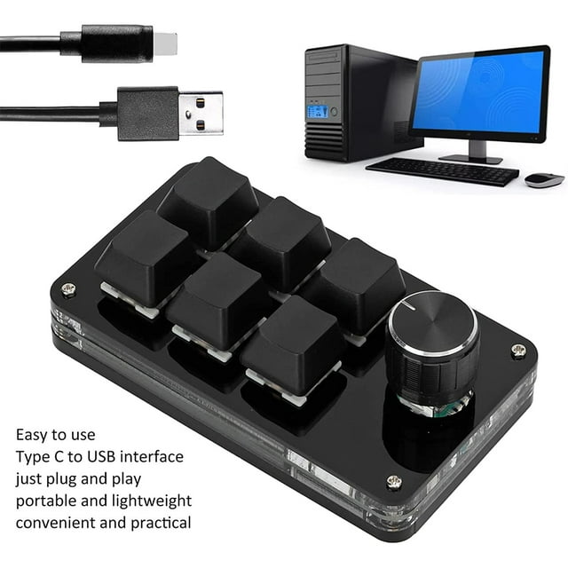 Mechanical Multifunctional Gaming Keyboard Home Portable USB Driver Free Mini Keypad Programmable Key Board Desktop PC Laptop White