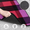 thumbnail image 4 of Crystal Fleece Car Floor Mats Set Of Four - Bottom Injection Molded For Easy Installation To Prevent Interior Contamination Suitable For Most Cars Palevioletred Buffalo Plaid Check Tartan Scotland_3, 4 of 7