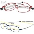 thumbnail image 4 of GFDYREE Lunettes de Lecture 2 Paires Lecteurs Noirs et Canon de Fusil Lunettes Pliantes Compactes Unisexes pour Lecture Étui Inclus, 4 of 6