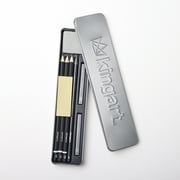 KINGART 9-Piece Sketching & Drawing Travel Set with Graphite Pencils for Artists
