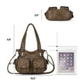 thumbnail image 4 of KL928 Satchel Handbags for Women Soft PU Leather Crossbody Shoulder Bag Hobo Bags, 4 of 7