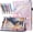 Pink Marble, variant on elitegadget Case for onn 8" Core Tablet (2026 Model) - Slim Lightweight Folio PU Leather Folding Stand Cover Case and 1 Random Color Stylus (Black)