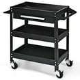 thumbnail image 1 of Patiojoy Tool Cart 3-Tray Rolling Tool Organizer With Drawer Industrial Storage Dollies, 1 of 6