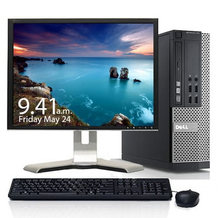 Dell Optiplex Windows 10 Pro Desktop Computer Intel Core i5 3.1GHz Processor 8GB RAM 500GB HD Wifi with a 19″ LCD Monitor Keyboard and Mouse – Refurbished PC with a 1 Year Warranty