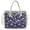 Black - Hippie Daisy, variant on Hummingbird Monstera Hibiscus Print Transparent PVC Shoulder Tote, Large Waterproof Lightweight Handbag with Removable Strap, Spacious Carryall for Beach Travel and Daily Use