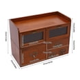 thumbnail image 2 of Shangmakel Shangmakel6 Drawers  Library Card Catalog Cabinet,Countertop Wooden Apothecary Cabinets,Small Desk Organizer, 2 of 23