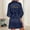 Navy, variant on Women's Wedding Party Team Bride Robe Letters Kimono Satin Pyjamas Bridesmaid Bathrobe Long Hooded Robe Womens Short Robe Hooded Shower Wrap Towel for Women Short