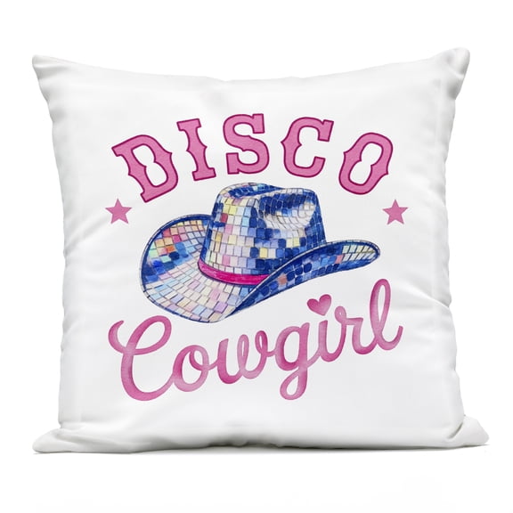 Stupell Industries Disco Cowgirl & Hat Design by Amanda Greenwood Outdoor Printed Pillow
