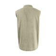 thumbnail image 3 of XAOFW Casual Solid Color Sleeveless Shirts For Man Everyday Wear Breathable Shirt Lightweight Summer Shirts Stylish Top XXL, 3 of 5