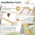 thumbnail image 5 of 10×13.2ft Cedar Wood Greenhouse Polycarbonate Panels Double Door 2 Windows Backyard Garden Planting House, 5 of 9