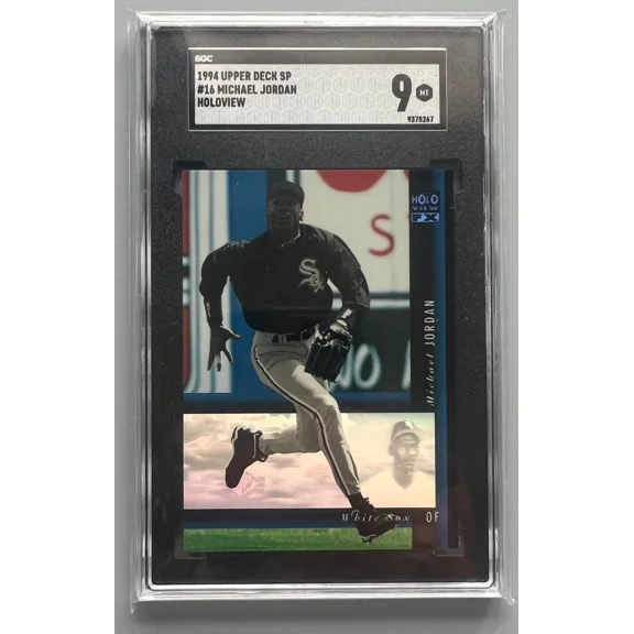 Upper Deck SP Michael Jordan Baseball Card Holoview Fx 1994 #16 SGC 9 Mint