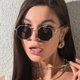 thumbnail image 2 of Designer Sunglasses Men Vintage Octagon Metal Sunglasses For Women Luxury Brand Goggle Sun Glasses Ladies Gafas De Sol, 2 of 4