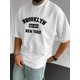 thumbnail image 1 of Men'S Brooklyn New York Letter Print Graphic Casual Short-Sleeve T-Shirt, 1 of 5