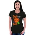 thumbnail image 3 of Popeye Cartoon Halloween Trick Treat Women's T Shirt Ladies Tee Brisco Brands S, 3 of 5