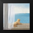 thumbnail image 2 of Wiens, James 15x15 Black Modern Framed Museum Art Print Titled - Blue Breeze II, 2 of 5