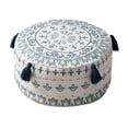 thumbnail image 2 of Cubierta de Puf sin relleno Macarena reposapiés decoración de estar Azul, 2 of 8