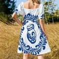 thumbnail image 5 of Spruce wreath with Bembel tendril swing Dress women's clothing korea stylish Women long dress, 5 of 7