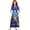 Blue Owl Moon, variant on Girls Elegant Maxi Dress, Cartoon Axolotl with Heart Printed Short Sleeves Dress with Pockets Summer Long Holiday Dresses, Size 13-14 Years