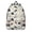 Football Text Beige, variant on Football Icon White Pattern Backpack for School, Cute School Bag with Adjustable Shoulder Straps and Padded Back, 15.7"x11.8"x5.5"