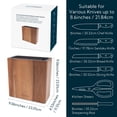 thumbnail image 4 of Bloque de cuchillos KITCHENDAO XL de madera de acacia universal con ranuras, 4 of 7