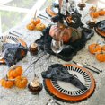 thumbnail image 2 of All Saint's Day Napkin Rings Set of 4, Diamonds Spider Napkin Ring for Table Setting, Halloween Decorations, Table Decor, Home Decor (Black Spider), 2 of 6