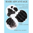 thumbnail image 3 of Human Braiding Hair 100g 16 Inch Deep Water Wave Bulk Human Hair for Braiding No Weft Bundle 10A Brazilian Virgin Curly Human Hair Extensions for Boho Braids Wet and Wavy Human Hair Braiding Hair, 3 of 6