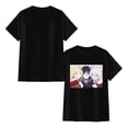 thumbnail image 3 of Sweet Bestie Kemono Anime Girl Trio Cozy Selfie Graphic Black T-Shirt, 3 of 7