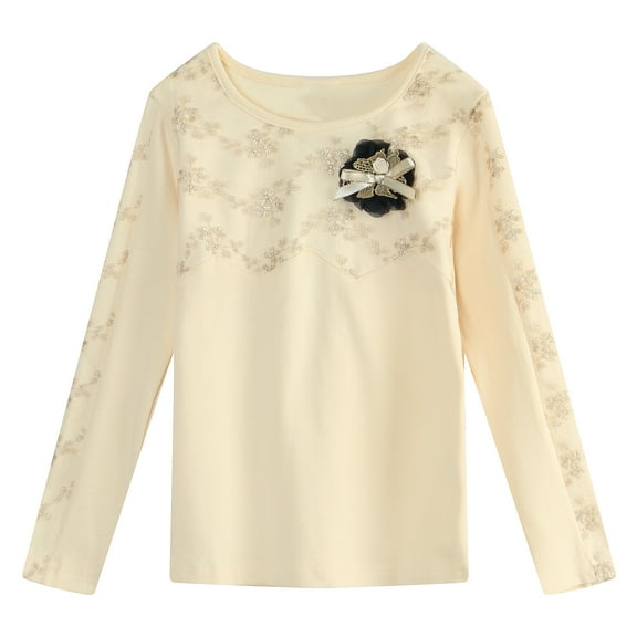 Richie House Girls' Long Sleeve Knit Top RH1802-B-6/7