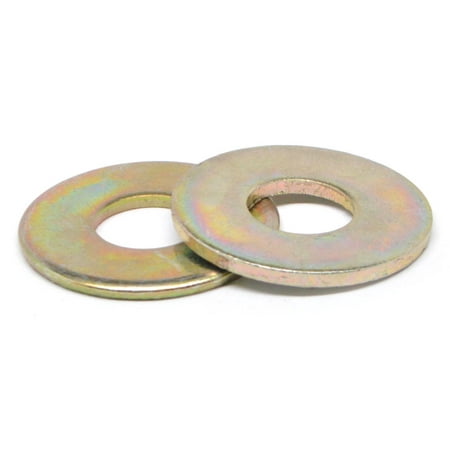 

1 Grade 8 Flat Washer SAE Pattern Medium Carbon Steel Yellow Zinc Plated Pk 25