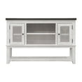 thumbnail image 2 of Furniture of America Feli 7-Shelf Wood Distressed White and Gray Server with Doors, 2 of 6