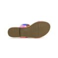 thumbnail image 5 of BLISSFUL STEP Women's Sandals Tie Dye Dual Straps Slip on Slides Sandals, 5 of 7