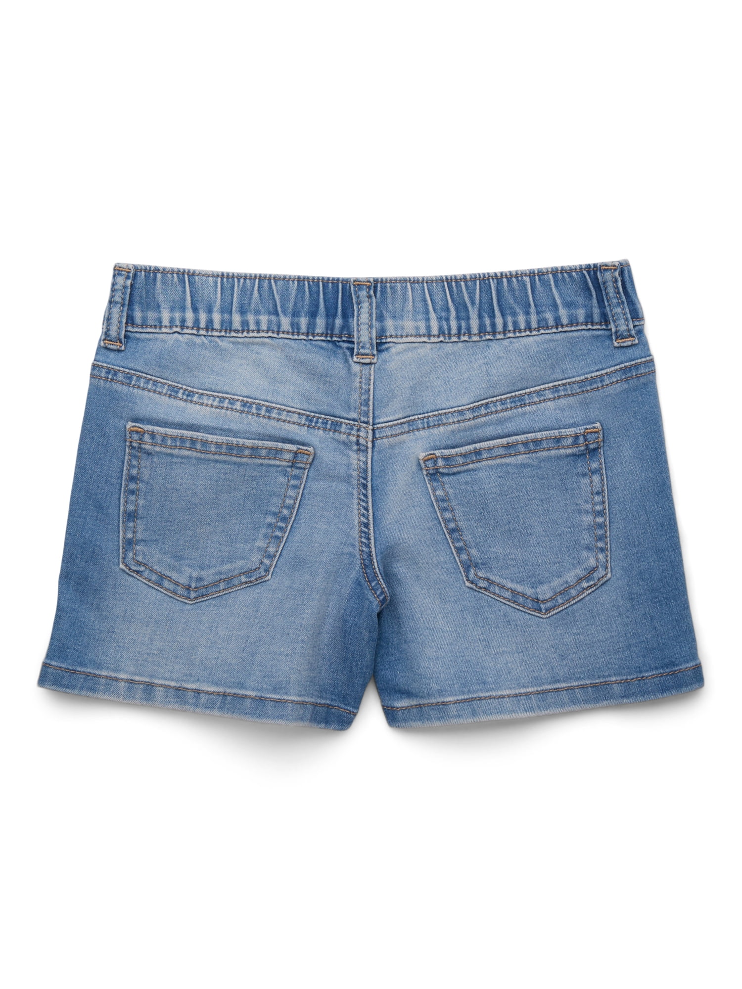 Wonder Nation Girls Denim Short, Sizes 4-18 & Plus