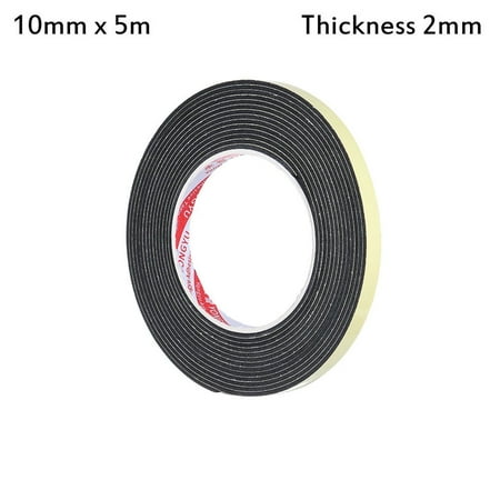 

1pcs Kitchen Hardware Weather Stripping Window Door Sound insulation Foam Sponge Seal Strip Rubber Strip Tape Single Sided Adhesive 10MM X 5M THICKNESS 2MM