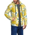 thumbnail image 3 of Zip Up Hoodies for Men - cartoon yellow Lemon Long Sleeve Comfrt Men'S Fashion Hoodies & Sweatshirts, Jackets for Men Hoodies Pullover Clothing Clothes with Pouch, 3 of 5