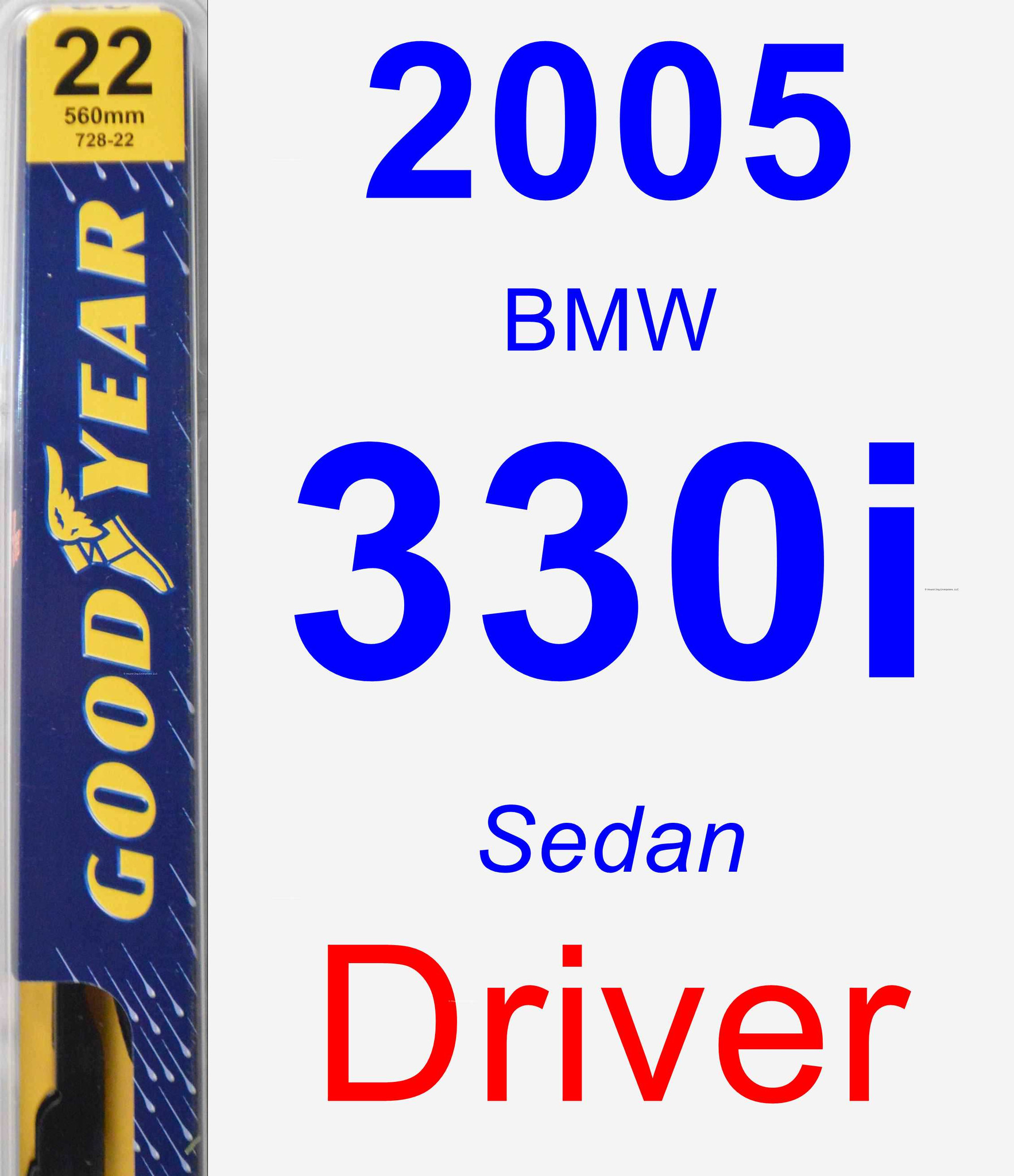 2005 BMW 330i Driver Wiper Blade Premium